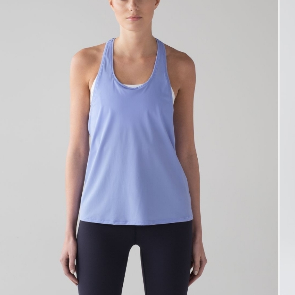 Lululemon Two With One Singlethydrangea Blue Size… - image 4